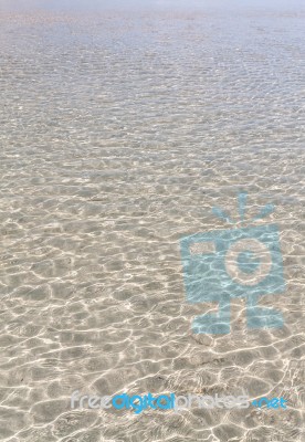 Transparent Sea Water Surface Stock Photo