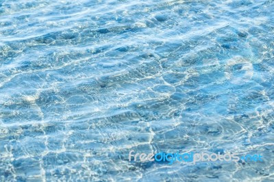 Transparent Water Of Sea Beach Stock Photo