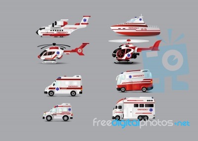 Transportation Of Ambulance Stock Image