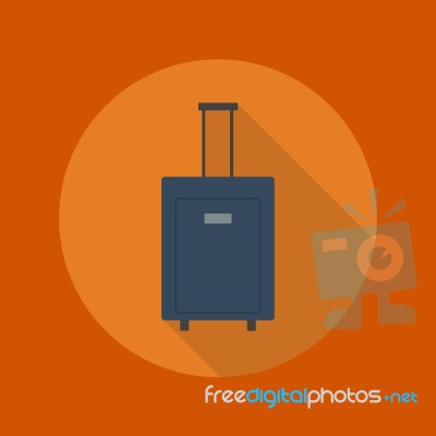 Travel Flat Icon. Luggage Stock Image