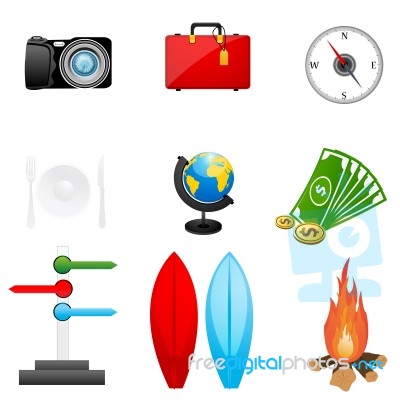Travel Icon Stock Image