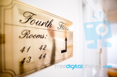 Travel Image Of A Hotel Corridor Stock Photo