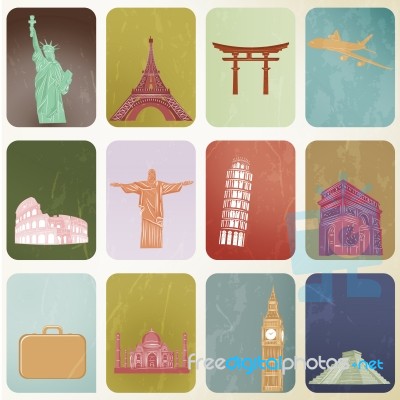 Travel Landmark Around The World Stock Image