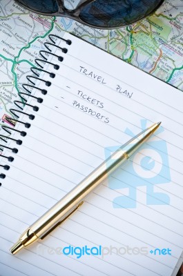 Travel Planning Stock Photo