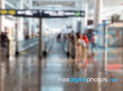 Traveler At Airport Stock Photo