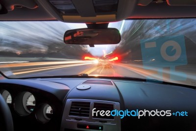 Traveling At Speed Of Light Stock Photo