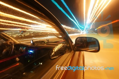 Traveling At Speed Of Light Stock Photo