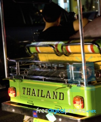 Traveling In Tuk Tuk In Thailand Stock Photo