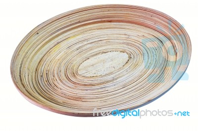 Trays On A White Background Stock Photo