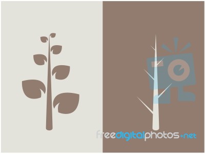 Tree Background Illustration Stock Image