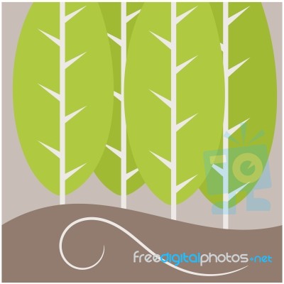 Tree Background Illustration Stock Image