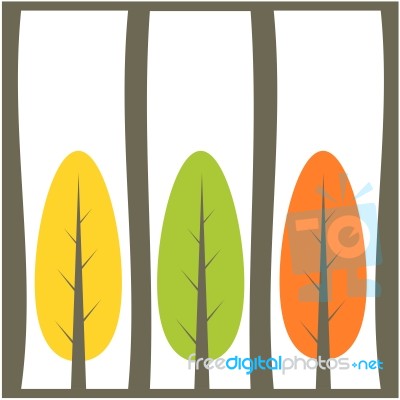 Tree Background Illustration Stock Image