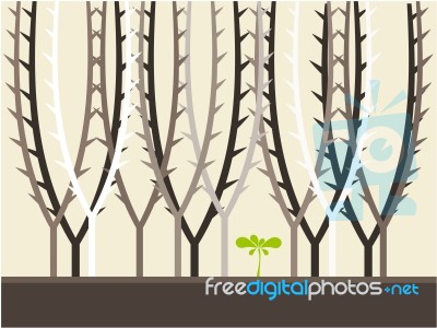 Tree Background Illustration Stock Image