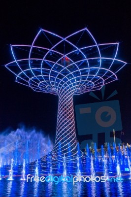 Tree Of Life At Expo In Milan Italy Stock Photo