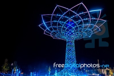 Tree Of Life At Expo In Milan Italy Stock Photo