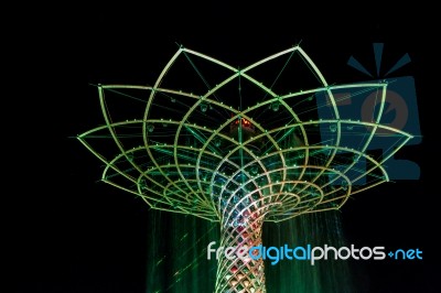 Tree Of Life At Expo In Milan Italy Stock Photo