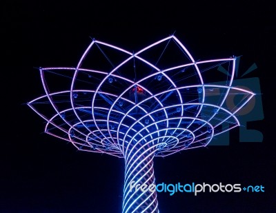 Tree Of Life At Expo In Milan Italy Stock Photo