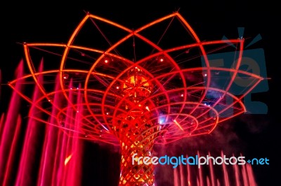 Tree Of Life At Expo In Milan Italy Stock Photo