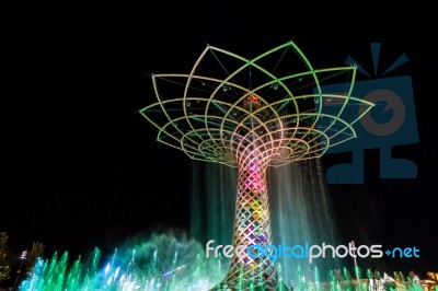 Tree Of Life At Expo In Milan Italy Stock Photo