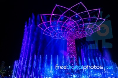 Tree Of Life At Expo In Milan Italy Stock Photo