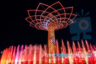 Tree Of Life At Expo In Milan Italy Stock Photo