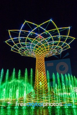 Tree Of Life At Expo In Milan Italy Stock Photo