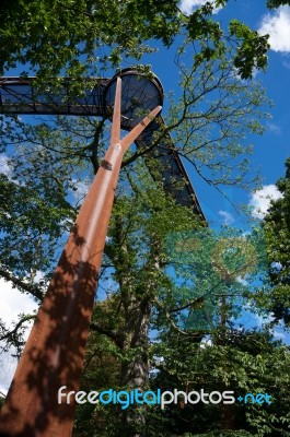 Treetop Walkway At Kew Gardens Stock Photo