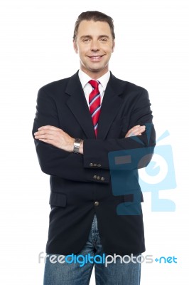 Trendy Young Business In Casual Attire Stock Photo