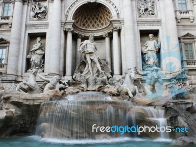 Trevi Fountain Stock Photo