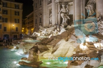 Trevi Fountain Stock Photo