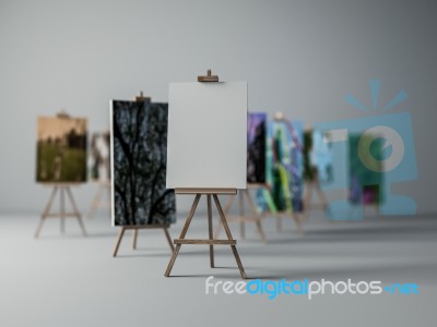 Tripod Painting Stock Image