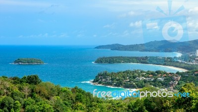 Tropical Beach Landscape Stock Photo