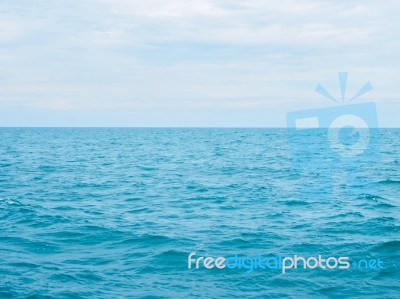 Tropical Blue Sea In Thailand Stock Photo