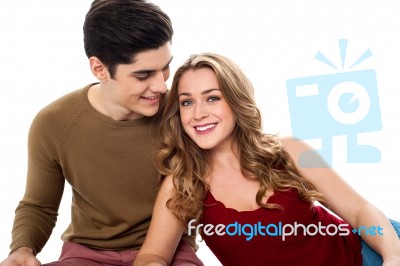 True Bonding Of Lovely Young Attractive Couple Stock Photo