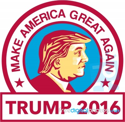 Trump 2016 President Stock Image