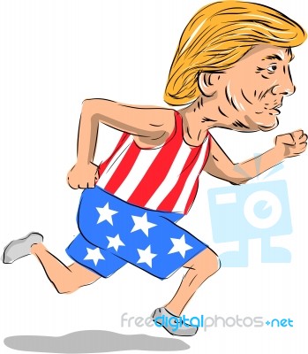 Trump Run For President Election 2016 Stock Image