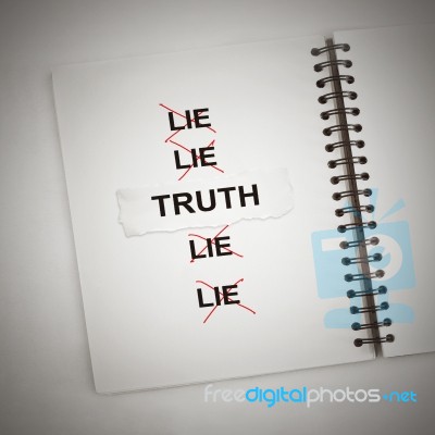 Truth Book Stock Photo