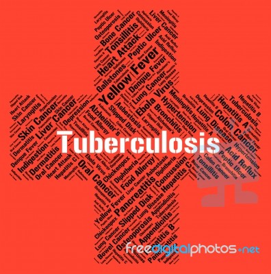 Tuberculosis Word Means Poor Health And Affliction Stock Image