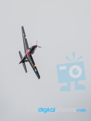 Tucano T. Mk 1 Flying Over Biggin Hill Airfield Stock Photo