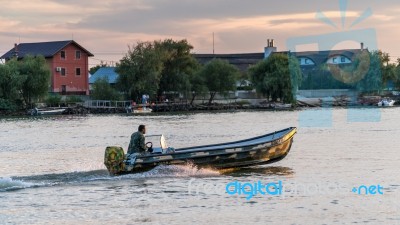 Tulcea, Danube Delta/romania - September 22 : High Speed Boat  T… Stock Photo