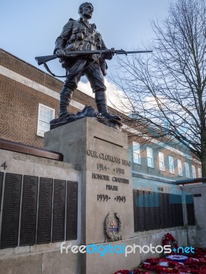 Tunbridge Wells, Kent/uk - January 5 : Tunbridge Wells War Memor… Stock Photo