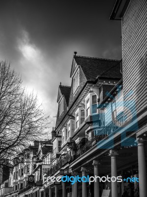 Tunbridge Wells, Kent/uk - January 5 : View Of The Pantiles In R… Stock Photo