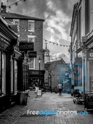 Tunbridge Wells, Kent/uk - January 5 : View Of The Pantiles In R… Stock Photo