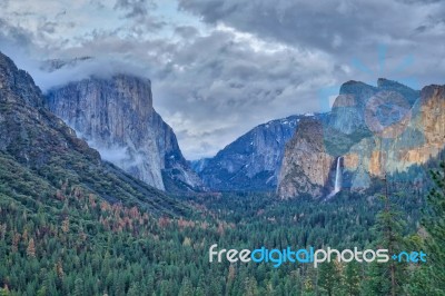 Tunnel View Stock Photo