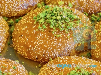 Turkish Dessert (oriental Sweets) Stock Photo