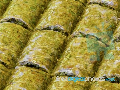 Turkish Dessert (oriental Sweets) Stock Photo