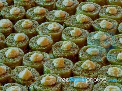 Turkish Dessert (oriental Sweets) Stock Photo