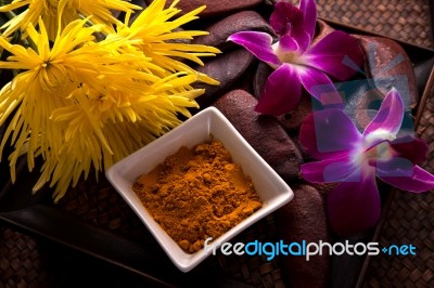 Turmeric Scrub Stock Photo