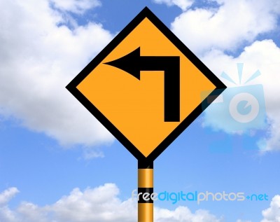 Turn Left Stock Image