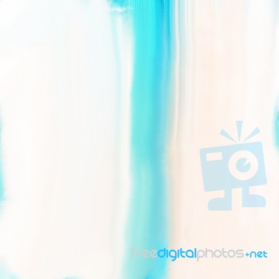 Turquoise Brush Stroke On White Paper Stock Image